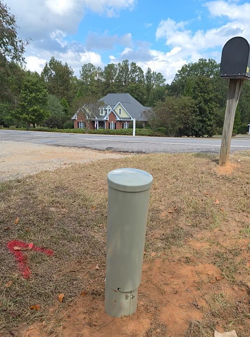 Utility infrastructure placement at site